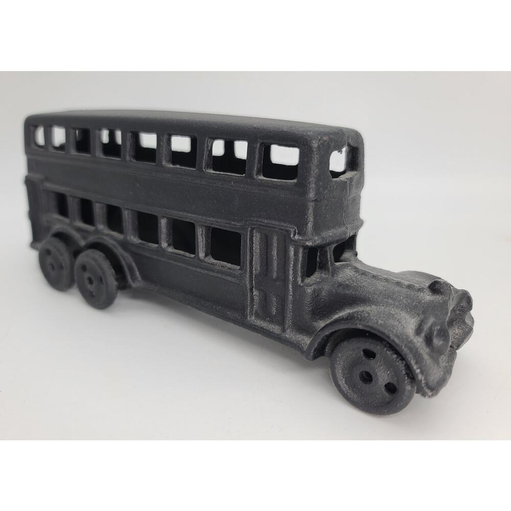 1930's Antique Cast Iron Double Decker Bus